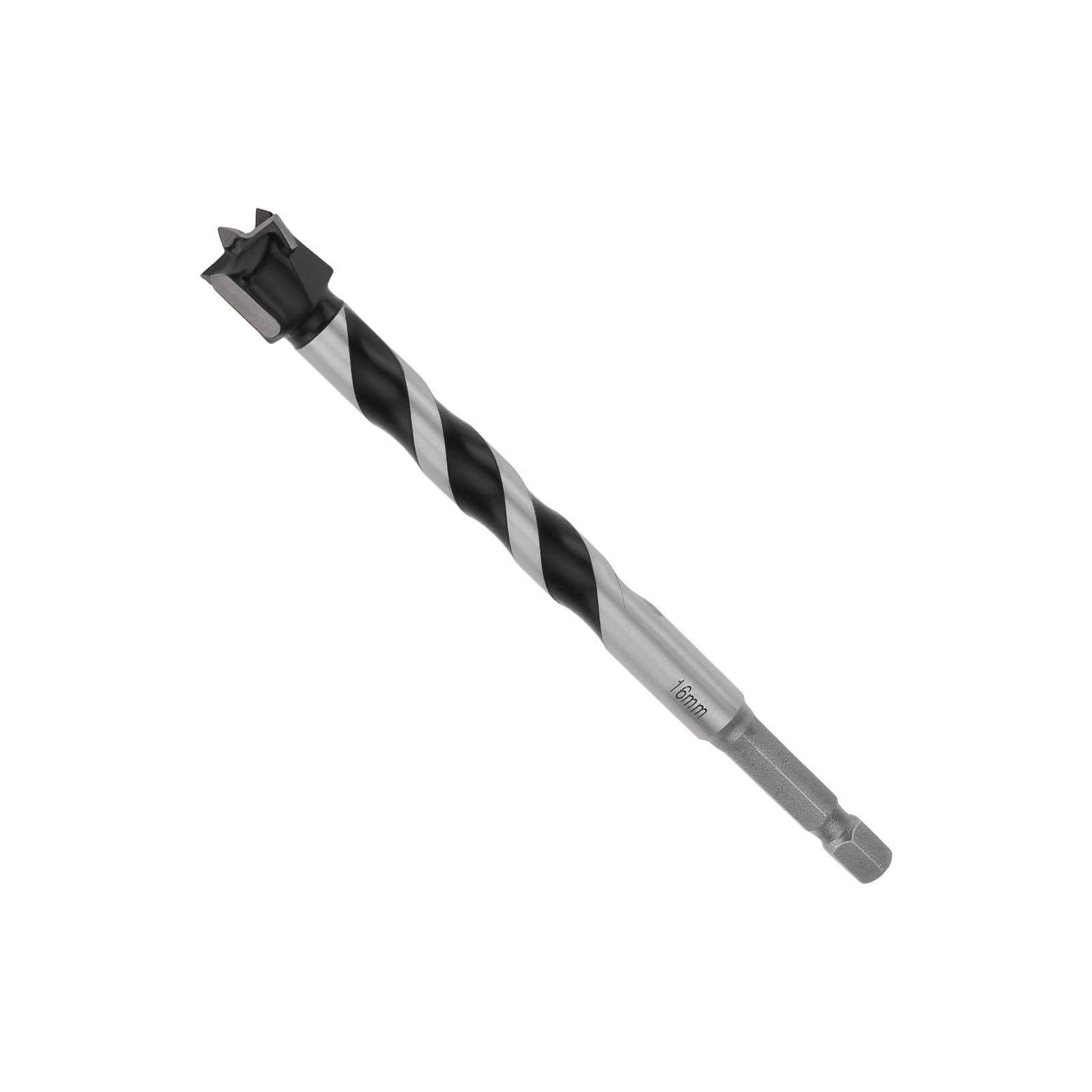 Briny River 16mm Forstner Wood Boring Drill Bit Hole Hinge Cutter 7mm Hex Shank 129mm Length Extra Long Drill Bits