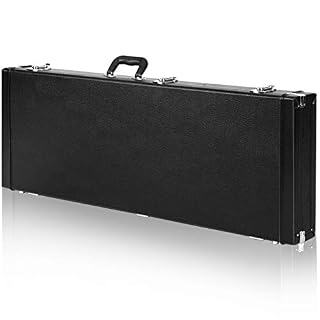 CAHAYA Étui Rigide Portable carré pour Guitare électrique Standard Noir - Les Beatles, Paul McCartney, John Lennon, RIngo Starr, George Harrison