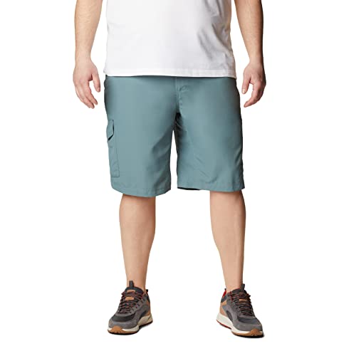 Image of Columbia Men's Regular Fit Shorts (AM4723 Cypress Heather Camo Print 40)