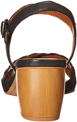 Lucky Brand Women's Nattika Braided High Heel Sandal Heeled, Black, 5 | Image 2