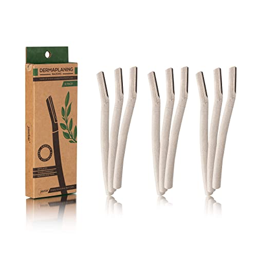 Dermaplaning Razor (9 Count) – Easy to Use Dermaplaning Tool For Face – Facial Shaver to Exfoliate the Skin