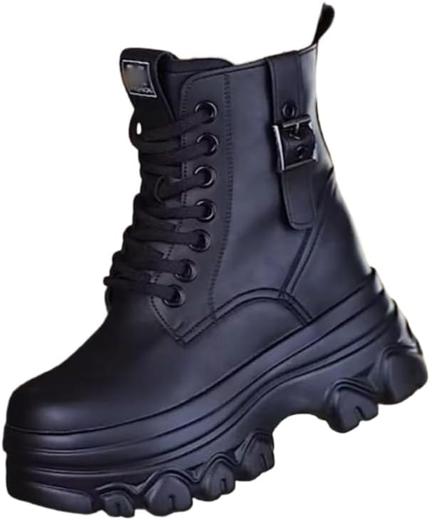 Women's winter shoes - thickened for warmth, extra height for the heel, casual platform ankle boots, suitable for commuting, outdoor activities, daily use