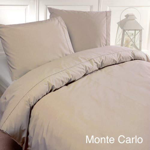 Papillon Deluxe+ Monte Carlo Duvet Cover Sand, Cotton, Zand, 140 x 200/220 cm