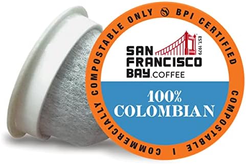 San Francisco Bay Compostable Coffee Pods - 100% Colombian (36 Ct) K Cup Compatible including Keurig 2.0, Medium Roast