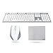 Wireless Keyboard and Mouse with mouse pad, UHURU 2.4Ghz Whisper-quiet Wireless Keyboard and Ergonomic Mouse for Windows, PC, Laptop, Notebook, Smart TV