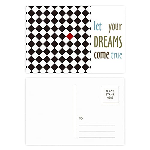 Cartes postales losange avec illustration grain de rêve, coffret cadeau pour passionnés