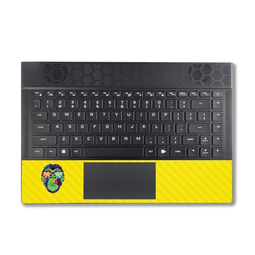 Image of MightySkins Carbon Fiber Skin Compatible with Alienware X14 R2 (2023) Full Wrap Kit - Hypno Chimp | Protective, Durable Textured Carbon Fiber Finish | Easy to Apply & Change Styles | Made in The USA