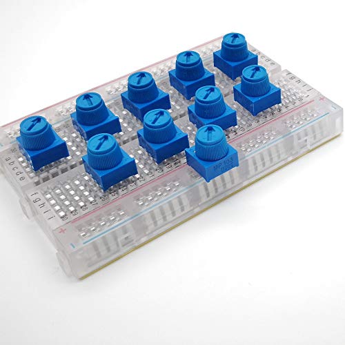 DIKAVS 10PCS Breadboard Trim Potentiometer with Knob 10K for Arduino