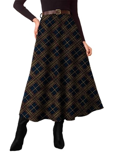Pink Queen Fall Plaid Skirts for Women 2026 Autumn Winter
