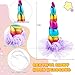 Juexica 19 Pcs Christmas Costumes for Horses to Wear, Unicorn Bling Accessory for Horses Include 1 Unicorn Horn, 18 Clip in Hair Extensions Real Horse Christmas Party Decor