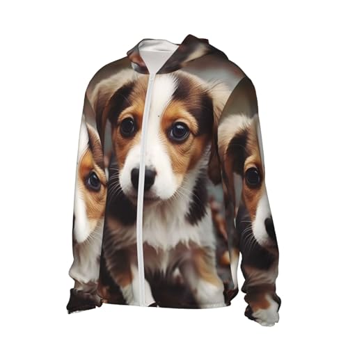 UPF 50+ Sun Protection Hoodie Jacket Cute Dog Rash Guard Shirts Lightweight Long Sleeve Sun Shirt2