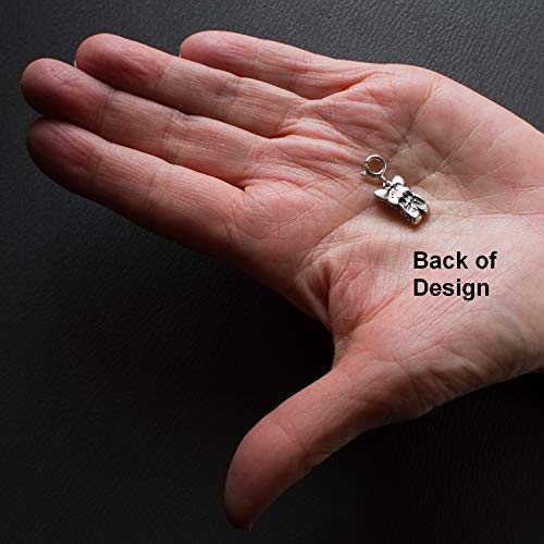 The Magic Zoo Sterling Silver Yorkie Puppy Charm For Charm Bracelet #TOP5