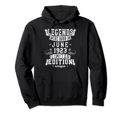 Cumpleaños Junio 1923 Edición Limitada Regalo Legend June Sudadera con Capucha
