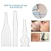 Nikou Vacuum Glass Tube - 3Pcs Glass Pipes Kit for Removal Face Cleanser Beauty Machine Accessories Removing Tool Set