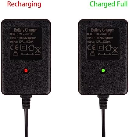 BNBBSC Ładowarka 12 V do samochodów elektrycznych dla dzieci, 12 V 1 A, ładowarka do jazdy elektrycznej, zabawek, motocykli, SUV, ATV, wiele