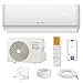 HANTECH H-PRO Split Klimaanlage 12000 BTU für Räume bis 45 m² als Komplettset mit Kupferleitungen - Luft-Luft-Wärmepumpen Technologie - Smart Home kompatibel, WiFi - Heizen, Kühlen, Entfeuchten
