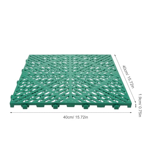 Tapis de drainage extérieur antidérapant vert pour lavage auto - 2