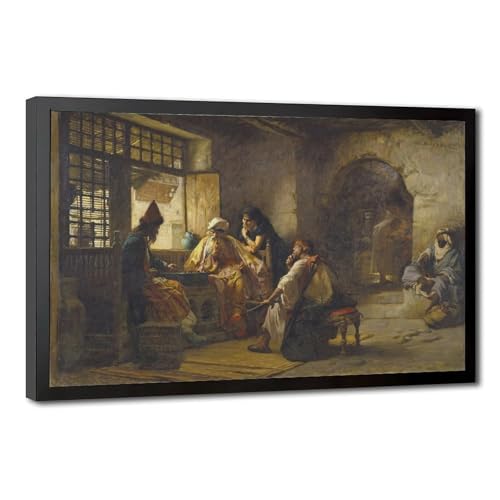 Peinture orientaliste de Bridgman, toile de 40x60 cm pour décoration murale