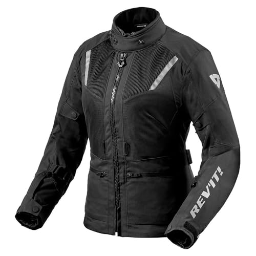 REV'IT! Revit Levante 2 H2O Motorradjacke für Damen, Schwarz, 38
