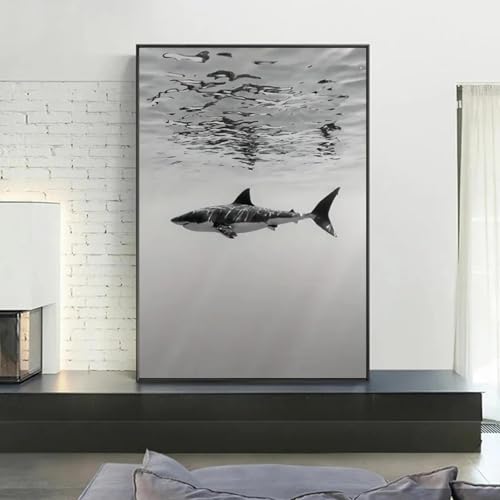 Image pour salon requin baleine toile 70x100 cm pour habiller un grand mur vide