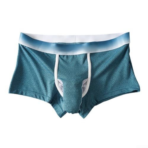 Boxer respirant pour homme sur le thème de l'éléphant avec pochette, sous-vêtements légers en polyester élasthanne pour un usage quotidien (M, vert)