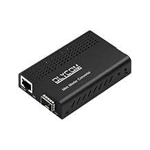 10G Media Converter 1x SFP+ Fiber Port to 1x 100M/1G/2.5G/5G/10GBase-T RJ45 Copper Port Mini Unmanaged Fiber Optic Converter
