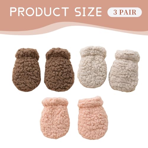 Manoplas de invierno para bebé que evitan manos frías gracias a su forro polar grueso 6