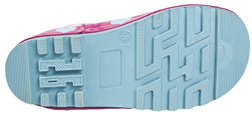 Shopkins Girls Pink Thick Rubber Wellies Snow Boots UK Child Size 123