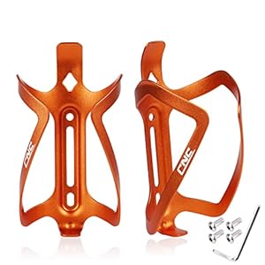 CNC Fahrrad-Flaschenhalter Orange 2er-Pack