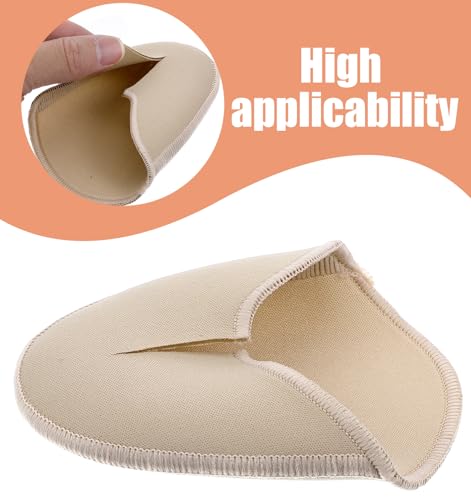 Image of 2 Pairs Ballet Toe Pads for Pointe Shoes, Pointe Shoe Toe Pads with Anti-Slip Cushion for Forefoot Pain Relief & Dance Foot Care (4.1 * 3.1 Inch)