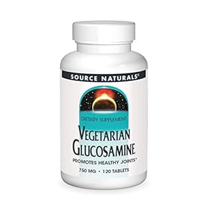Source Naturals Vegetarian Glucosamine, Promotes Healthy Joints 750 Mg Tablet – 120 Count
