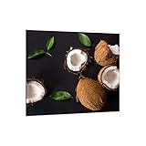 UTILISATION : Cette protection de carrelage peut être utilisée comme pare-éclaboussures pour les plaques vitrocéramiques, les plaques à induction, les cuisinières à gaz, le mur de cuisine entre les meubles de cuisine, ou derrière l'évier