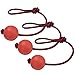 Legendog Pallina per Cani, 3Pcs Giocattoli Solidi in Gomma Elastica, Giocattoli di Corda per Cani Allenamento IQ Formazione Masticare