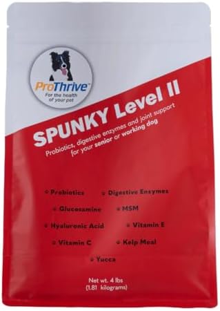 Animal Health Solutions Spunky Level II Formulated Probiotics for Pet Dogs 4lb