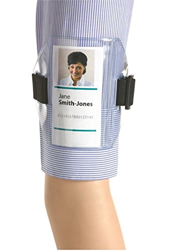 GBC Armband ID Holder, for 2.25 x 4-Inch Inserts, Elastic Armband, Black (3748100)