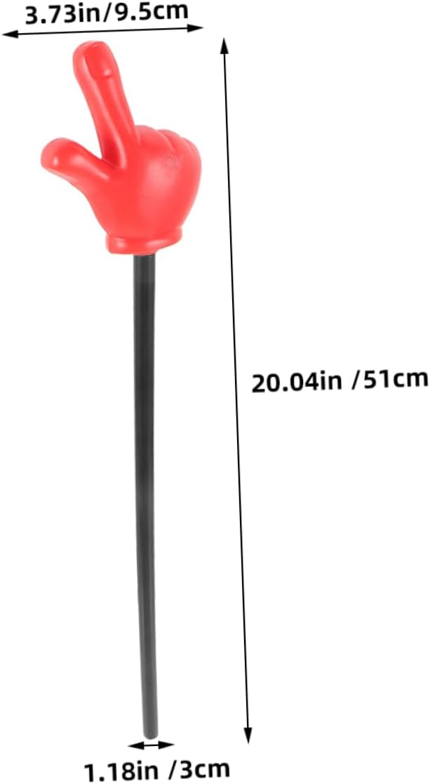 2pcs Party Prank Finger Gesture Stick Fun Wedding Props for Teaching Classroom Activities and Dance Vibrant Colors for Engaging Events image 2