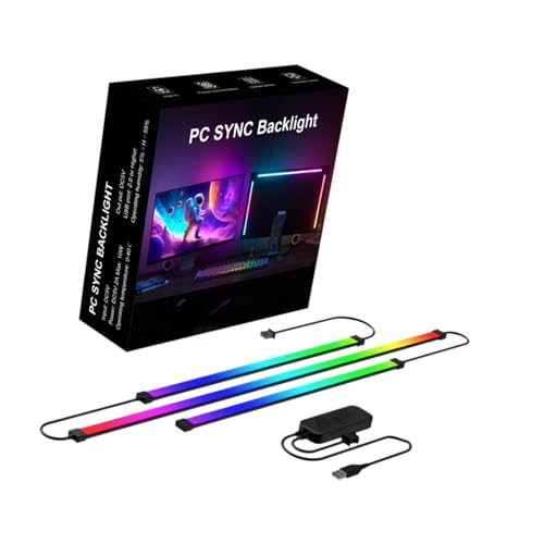 Image of BNF RGB LED Light Bar Decoration Dynamic TV Backlight for Bedroom Office 27inch|Home & Garden | Lamps, Lighting & Ceiling Fans | Lighting Parts & Accessories|1 LED Light Strip