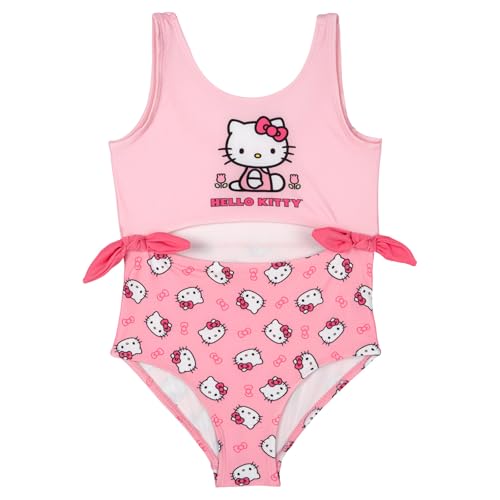 Image of Hello Kitty One Piece Bathing Suit UPF 50+ Newborn to Big Kid Sizes (0-6 Months - 14-16)