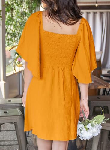Image of Dokotoo Womens Dresses 2026 Spring Summer Deep V Neck Elegant Cocktail Bow tie Mini Dress S-XL