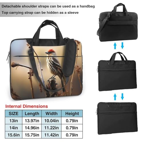 Bolsa para portátil unisex, 15.6 pulgadas, negra miniatura 2