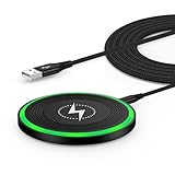 Wireless Charger Pad for Moto Edge 2025,Moto Razr 2025,Moto G Stylus 5G 2025,Moto G Power 5G 2025,15W Fast Charging Station for Samsung Galaxy S25 S24 FE S23,iPhone 17 16 15 Plus Pro Max,Pixel 10 Pro
