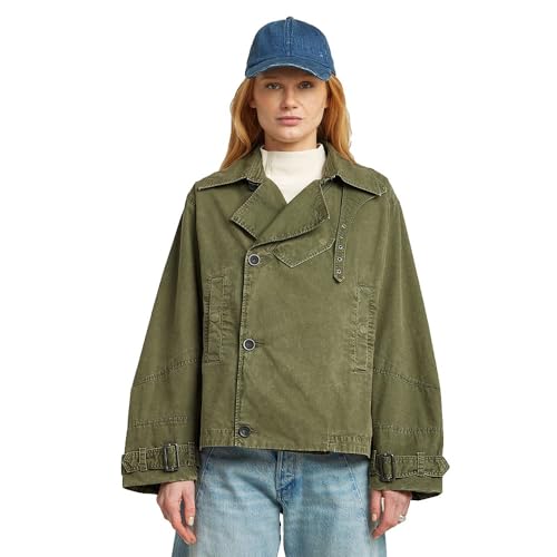 Trench Court G-STAR Coupe Ample Confortable Contre le Vent de Mi-Saison