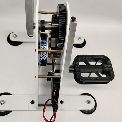 Portable Hand-Crank Generator - 100W Pedal & Hand-Crank Power Generator with Dual USB Fast Charging, 1-35V Output, Compact Manual Generator for Outdoor, Fitness & Emergency Use