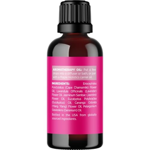Image of Floral Essential Oil Blend for Diffuser - Flower Essential Oil for Diffusers Baths Candles Soaps & DIYs with Pure Undiluted Jasmine Chamomile Geranium & More - Sweet Uplifting Aromatherapy Blend