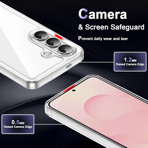 Image of Case for Samsung Galaxy S26 5G, Military Grade Drop Protection Phone Case, Yellowing Resistant, Anti-Scratch Hard PC Back, Shockproof Hard Ultra-Thin Protective Cover, Clear
