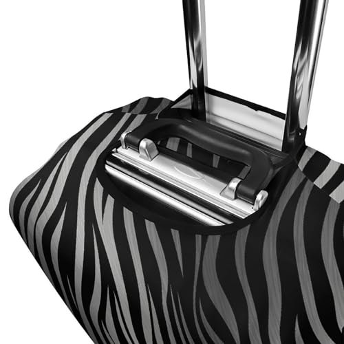 Housse de valise zèbre lavable et résistante aux rayures en polyester S - 5