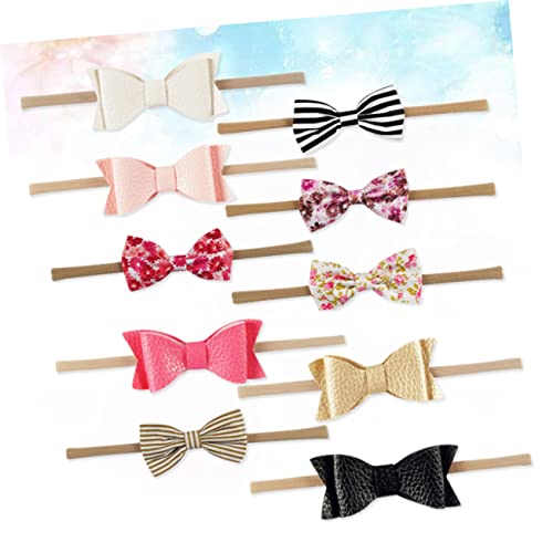 FOMIYES Laço De Cabelo De Bebê 10 Peças Laços De Cabelo De Nylon Laços De Cabelo Para Crianças Faixa