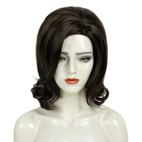 Image of H&Bwig 60s Retro Beehive Wigs for Women 70s Classic Style Cosplay Wig (Natural Brown)