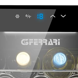 G3 Ferrari G90049 Cantinetta per Vino Riserva 24", 63 Litri, Display LED, Capacità 24 Bottiglie, Basso consumo Energetico, Termostato da 5°C a 18°C, Completa di Luce Interna e Ripiani