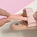 Bellocasa Infant Baby Sandals for Girls Summer Beach Sparkly Tassel Princess Flat Non Slip First Walkers Newborn Crib Shoes(JY2059 pink,2)